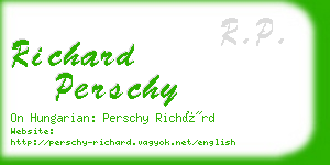 richard perschy business card